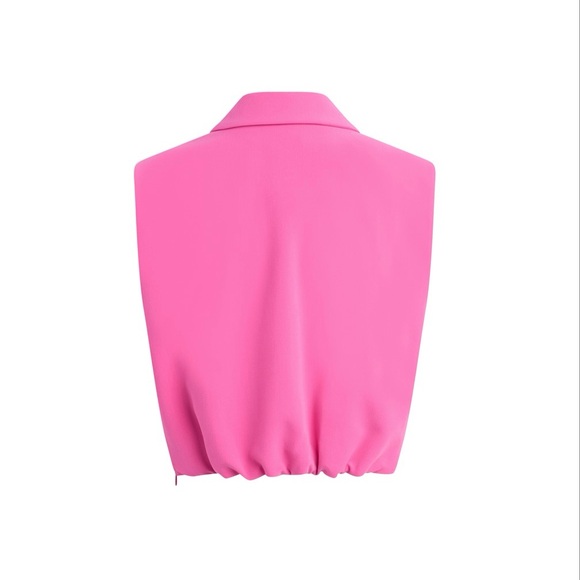 Favorite Daughter The Audrey Vest in Flamingo - Picture 2 of 2